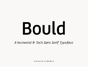 Bould font