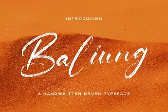 Baliung font