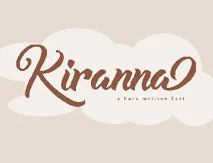 Kiranna demo font
