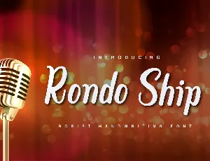 Rondo Ship Market font