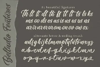 Belladio font