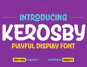 Kerosby font