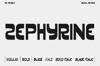 Zephyrine font