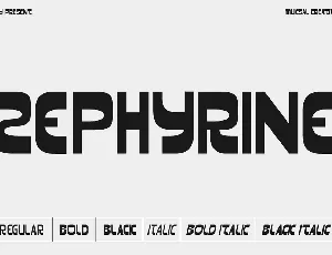 Zephyrine font