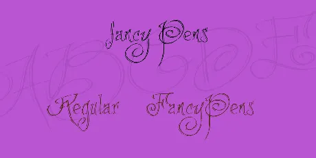 fancy Pens font