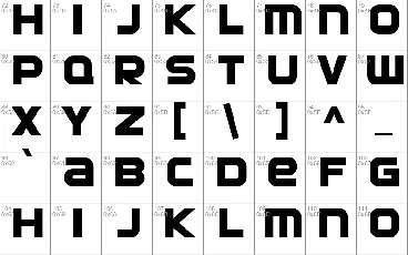 SF Automaton font