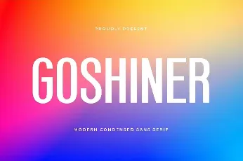 Goshiner font