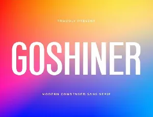 Goshiner font