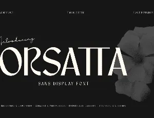 ORSATTA Trial font