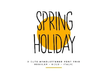 Spring Holiday font