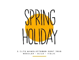 Spring Holiday font