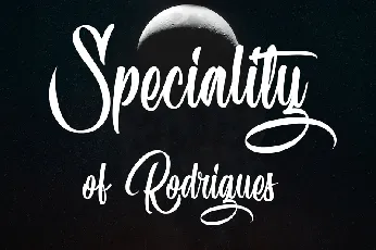 Speciality of Rodrigues Free font