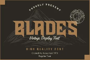 Blades font