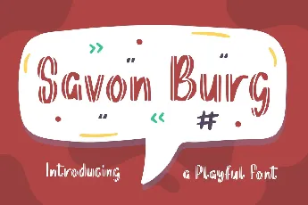 Savon Burg Free Trial font