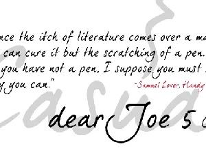 dearJoe 5 CASUAL font