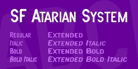 SF Atarian System font