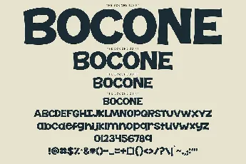 The Bocone font