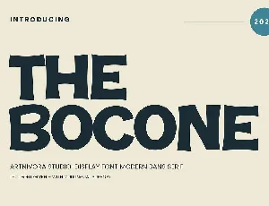 The Bocone font