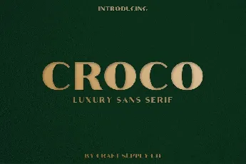 Croco font