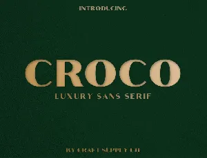 Croco font