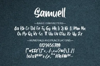 Samuell Brush Script font