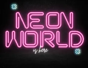 NEON WORLD DEMO font