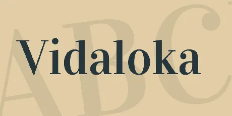 Vidaloka font