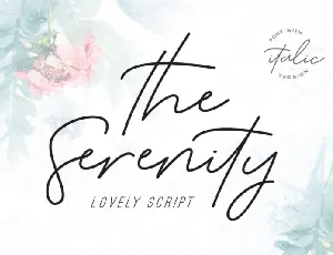 The Serenity font