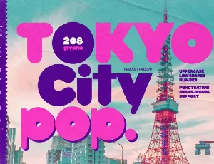 Tokyo City Pop font