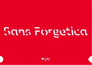 Sans Forgetica font