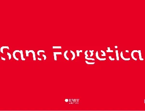 Sans Forgetica font