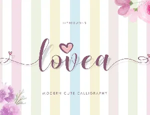 Lovea Handlettering font