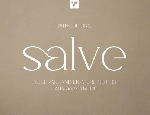 Salve font