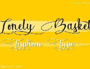 Lonely Basket font