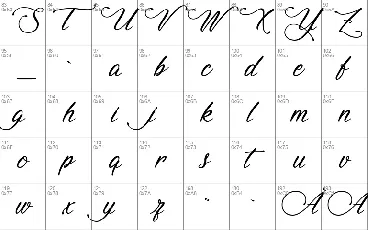 Signature of the Ancient Free font