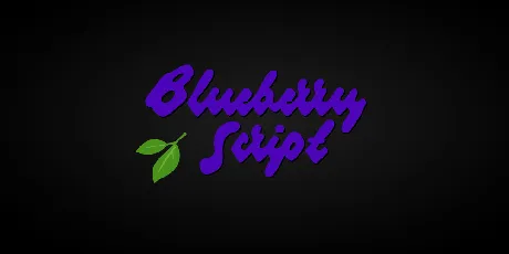 Blueberry Script PERSONAL USE font