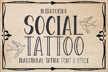 Social Tattoo font