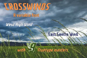 Crosswinds font