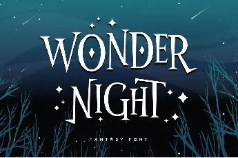 Wonder Night font