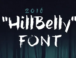 hillBelly_TRIAL font