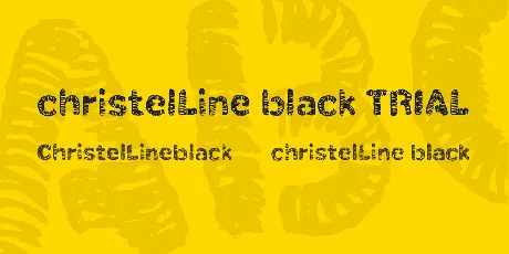 christelLine black TRIAL font