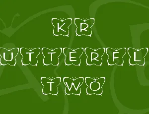 KR Butterfly Two font