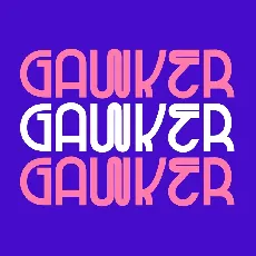 GAWKER font