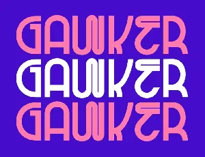 GAWKER font