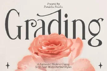 Grading font