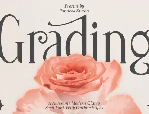 Grading font