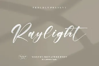 Raylight font