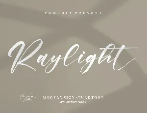 Raylight font