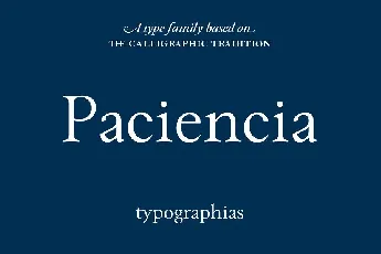 Paciencia Serif font