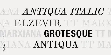 TT Marxiana Trial font